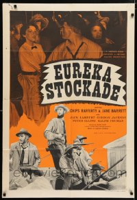 5p0108 EUREKA STOCKADE English 1sh 1949 Australian Gold Rush epic with Chips Rafferty, ultra rare!