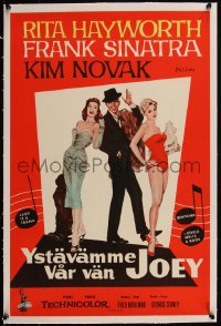 5p0742 PAL JOEY linen Finnish 1957 Engel art of Frank Sinatra, sexy Rita Hayworth & Kim Novak, rare!