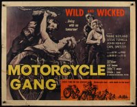 5p0317 MOTORCYCLE GANG 1/2sh 1957 AIP, pretty Anne Neyland, wild & wicked, living with no tomorrow!