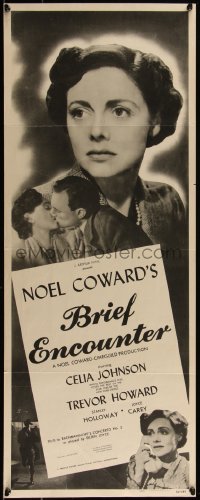 5p0331 BRIEF ENCOUNTER insert 1946 David Lean, Noel Coward, Trevor Howard, Celia Johnson, very rare!