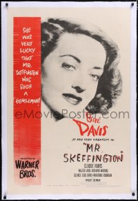 5p0571 MR. SKEFFINGTON linen 1sh 1944 Bette Davis, a woman is beautiful only when she is loved!