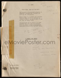 5p0096 MEDAL FOR BENNY revised white draft script June 6, 1944, screenplay by Butler from Steinbeck!