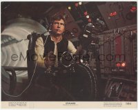 5r1437 STAR WARS color 11x14 still 1977 best c/u of Harrison Ford as Han Solo in Millennium Falcon!