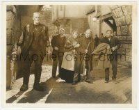 5r1757 BRIDE OF FRANKENSTEIN 8x10.25 still 1935 Dwight Frye & others stare at monster Boris Karloff!