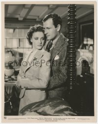 5r1774 FOREIGN CORRESPONDENT 8x10 still 1940 Hitchcock, romantic c/u of Joel McCrea & Laraine Day!