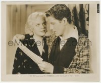 5r1778 GEORGE WHITE'S SCANDALS 8x10 still 1934 Alice Faye stares lovingly at Rudy Vallee w/ letter!