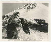 5r1791 KING KONG VS. GODZILLA 8.25x10 still 1963 Gojira breathing fire at giant ape by mountain!