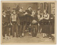 5r1748 ROGUE 8x10 LC 1918 Charlie Chaplin imitator Billy West & Oliver Babe Hardy, ultra rare!