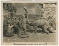 5r1796 LOST WORLD 8x10 still 1925 wonderful fx image of dinosaurs fighting in stop motion!