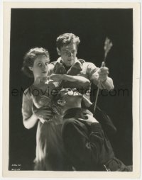 5r1801 MOST DANGEROUS GAME 8x10.25 still 1932 Fay Wray & Joel McCrea killing evil Leslie Banks!