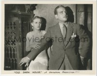 5r1810 OLD DARK HOUSE 8x10.25 still 1932 close up of Melvyn Douglas protecting scared Gloria Stuart!