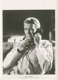 5r1820 REAR WINDOW 8x11 key book still 1954 close up of James Stewart with phone, Alfred Hitchcock!