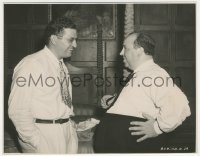 5r1821 REBECCA candid 7.75x10 still 1940 Alfred Hitchcock & producer David Selznick laughing on set!