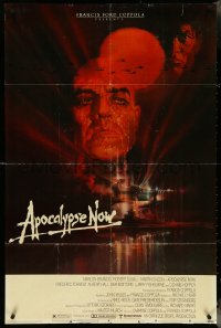 5r0289 APOCALYPSE NOW 1sh 1979 Francis Ford Coppola, classic Bob Peak art of Brando and Sheen!