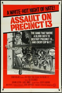 5r0293 ASSAULT ON PRECINCT 13 1sh 1976 Tanenbaum art of John Carpenter's white-hot night of hate!