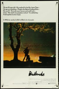 5r0303 BADLANDS 1sh 1974 Terrence Malick's cult classic, Martin Sheen & Sissy Spacek!