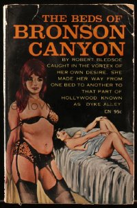 5r1701 BEDS OF BRONSON CANYON paperback book 1964 that part of Hollywood known as Dyke Alley!