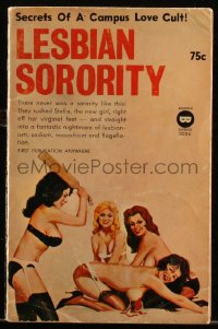 5r1713 LESBIAN SORORITY paperback book 1964 a fantastic nightmare of lesbianism, sadism & masochism!