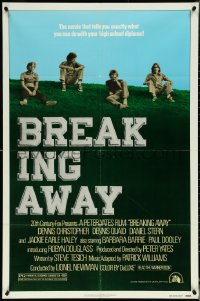 5r0358 BREAKING AWAY 1sh 1979 Dennis Christopher, Dennis Quaid, Peter Yates cycling classic!