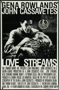 5r0687 LOVE STREAMS Canadian 1sh 1984 great image of star/director John Cassavetes & Gena Rowlands!