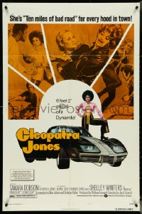 5r0397 CLEOPATRA JONES style B 1sh 1973 dynamite Tamara Dobson in fur is hottest super agent ever!