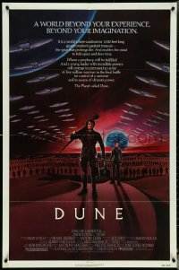 5r0446 DUNE 1sh 1984 David Lynch, art of MacLachlan & Young on Arrakis with Fremen warriors!