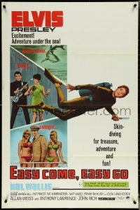 5r0449 EASY COME EASY GO 1sh 1967 scuba diver Elvis Presley looking for adventure & fun!