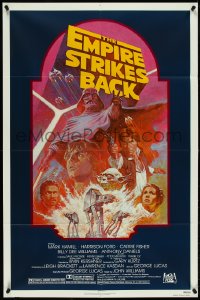 5r0452 EMPIRE STRIKES BACK NSS style 1sh R1982 George Lucas sci-fi classic, cool artwork by Tom Jung!