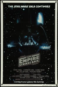 5r0455 EMPIRE STRIKES BACK NSS style advance 1sh 1980 George Lucas classic, Darth Vader in space!