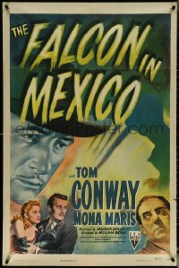 5r0471 FALCON IN MEXICO 1sh 1944 detective Tom Conway in the title role, cool noir art!