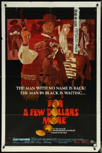 5r0492 FOR A FEW DOLLARS MORE 1sh 1967 the man with no name is back, Clint Eastwood, cool art!