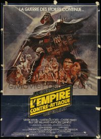 5r0065 EMPIRE STRIKES BACK French 1p 1980 George Lucas sci-fi classic, montage art by Tom Jung!