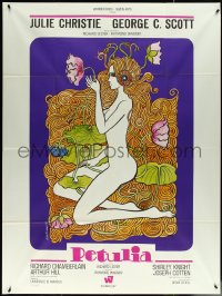 5r0070 PETULIA French 1p 1968 different Jean Fourastie art of naked Julie Christie with flowers!