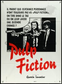 5r0071 PULP FICTION French 1p 1994 Tarantino, should Travolta & Jackson give 'em a second chance?