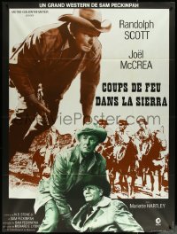 5r0074 RIDE THE HIGH COUNTRY French 1p R1970s Randolph Scott & McCrea have a showdown, High Sierra!