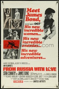 5r0506 FROM RUSSIA WITH LOVE int'l 1sh 1964 Sean Connery as Ian Fleming's James Bond is back!