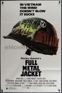 5r0509 FULL METAL JACKET 1sh 1987 Stanley Kubrick Vietnam War movie, Philip Castle art!