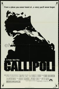 5r0510 GALLIPOLI 1sh 1981 Peter Weir, Australians Mel Gibson & Mark Lee in World War I!