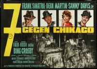 5r0194 ROBIN & THE 7 HOODS German 33x47 1964 Sinatra, Martin, Davis Jr, Crosby, Rat Pack, Goetze!