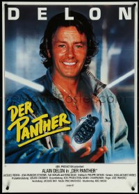 5r0218 PAROLE DE FLIC German 1985 great close up of smiling Alain Delon, Der Panther!