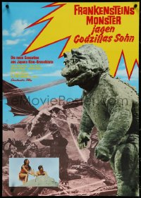 5r0226 SON OF GODZILLA German 1971 Kaijuto no Kessen: Gojira no Musuko, battling monsters!