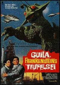 5r0242 X FROM OUTER SPACE German 1972 Kazui Nihonmatsu's Uchu daikaiji Girara, Japanese sci-fi!