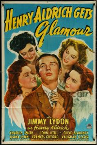 5r0558 HENRY ALDRICH GETS GLAMOUR 1sh 1943 Jimmy Lydon, from Clifford Goldsmith stories, ultra rare!