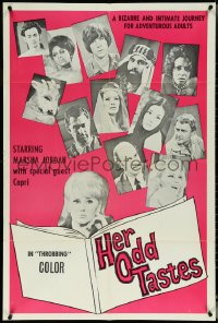 5r0559 HER ODD TASTES 1sh 1969 Marsha Jordan's bizarre & intimate journey for adults!