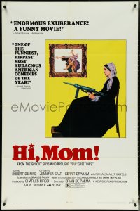 5r0560 HI MOM! 1sh 1970 early Robert De Niro, De Palma, Whistler's Mother w/gun!