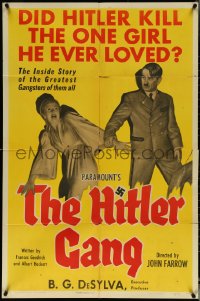 5r0564 HITLER GANG style B 1sh 1944 one of the greatest World War II propaganda movie posters!