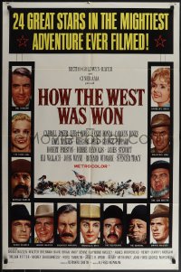 5r0573 HOW THE WEST WAS WON 1sh 1964 John Ford, 24 great stars in mightiest adventure!