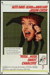 5r0575 HUSH...HUSH, SWEET CHARLOTTE 1sh 1965 Bette Davis, Olivia de Havilland, Robert Aldrich!