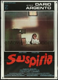 5r0099 SUSPIRIA Italian 1p 1977 classic Dario Argento horror, Stefania Casini, red title style!