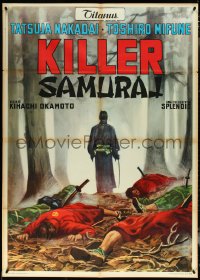 5r0100 SWORD OF DOOM Italian 1p 1968 Okamoto's Dai-bosatu toge, different Killer Samurai artwork